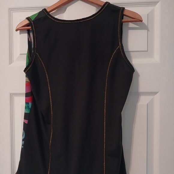 Desigual Tank Size M Colorful Tee Top - Picture 4 of 9